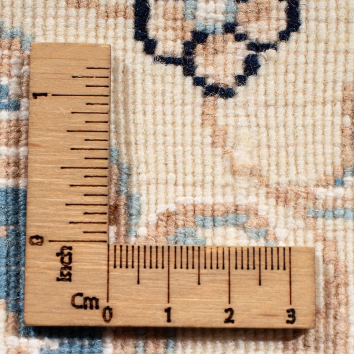 Läufer Perser - Nain - Royal - 204 x 82 cm - hellblau