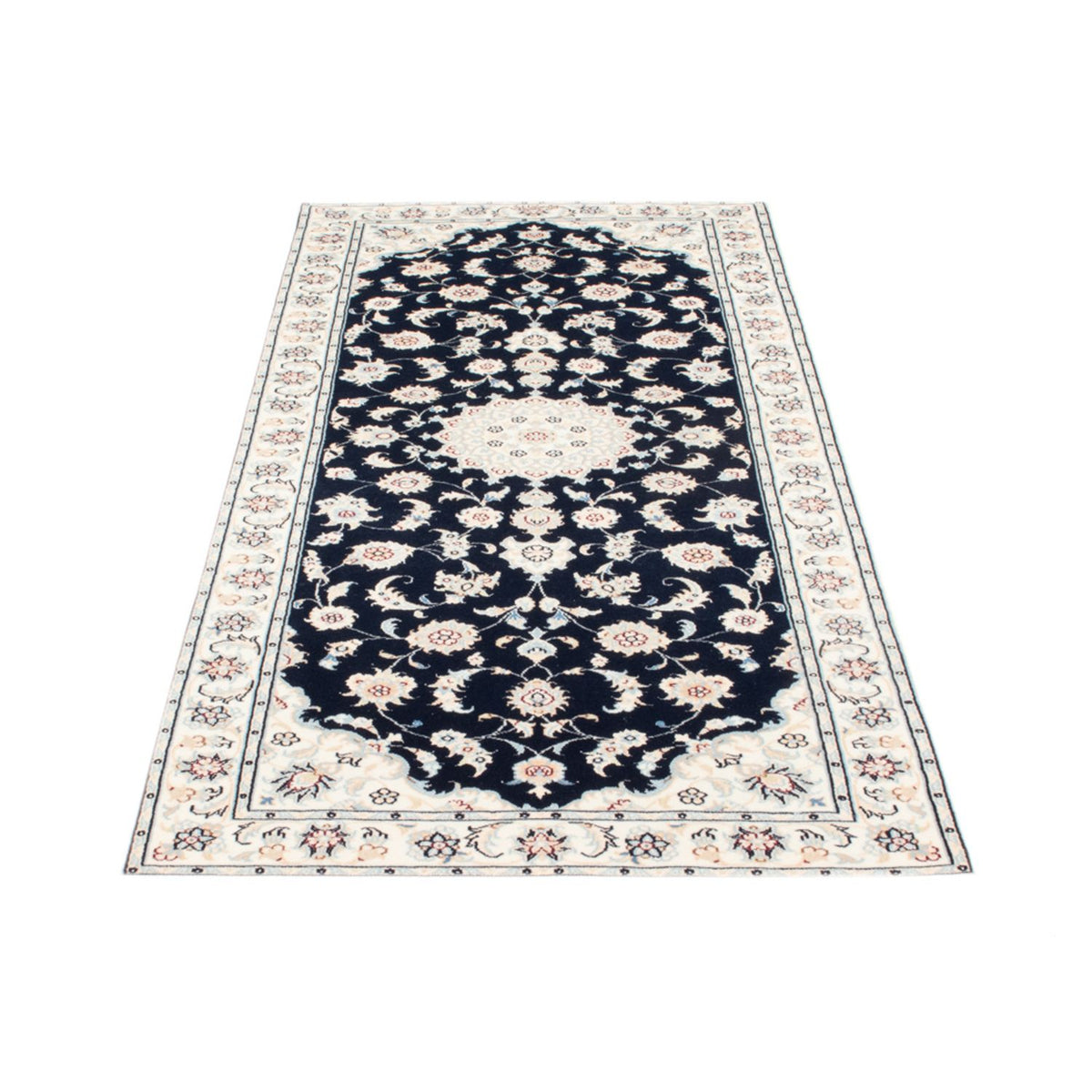 Läufer Perser - Nain - Royal - 200 x 80 cm - dunkelblau