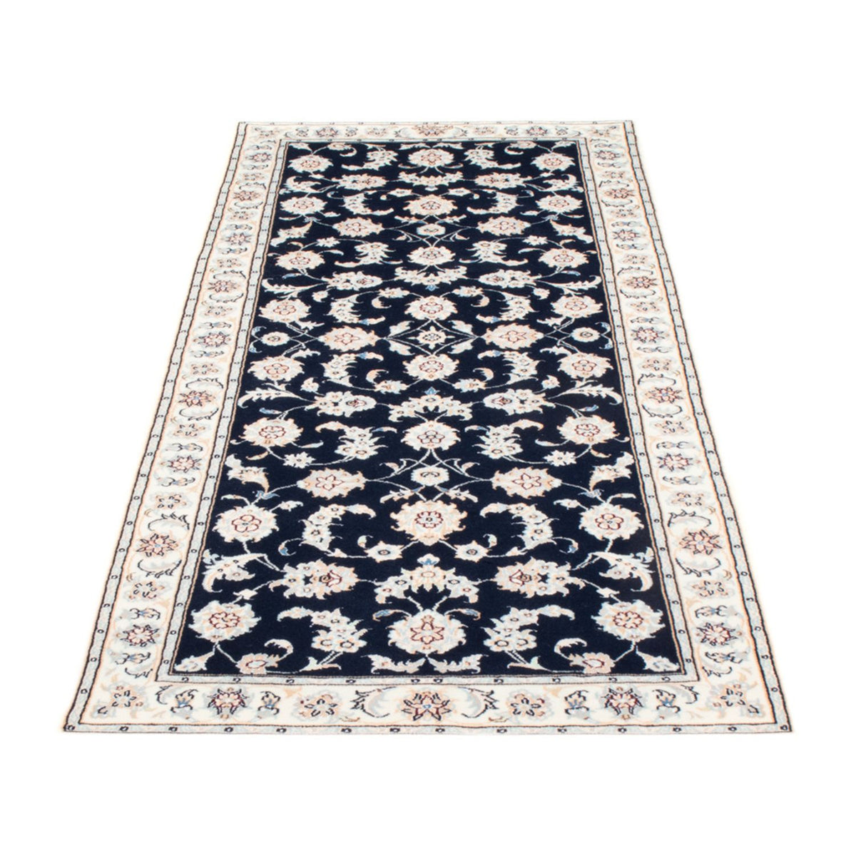 Läufer Perser - Nain - Royal - 200 x 80 cm - dunkelblau