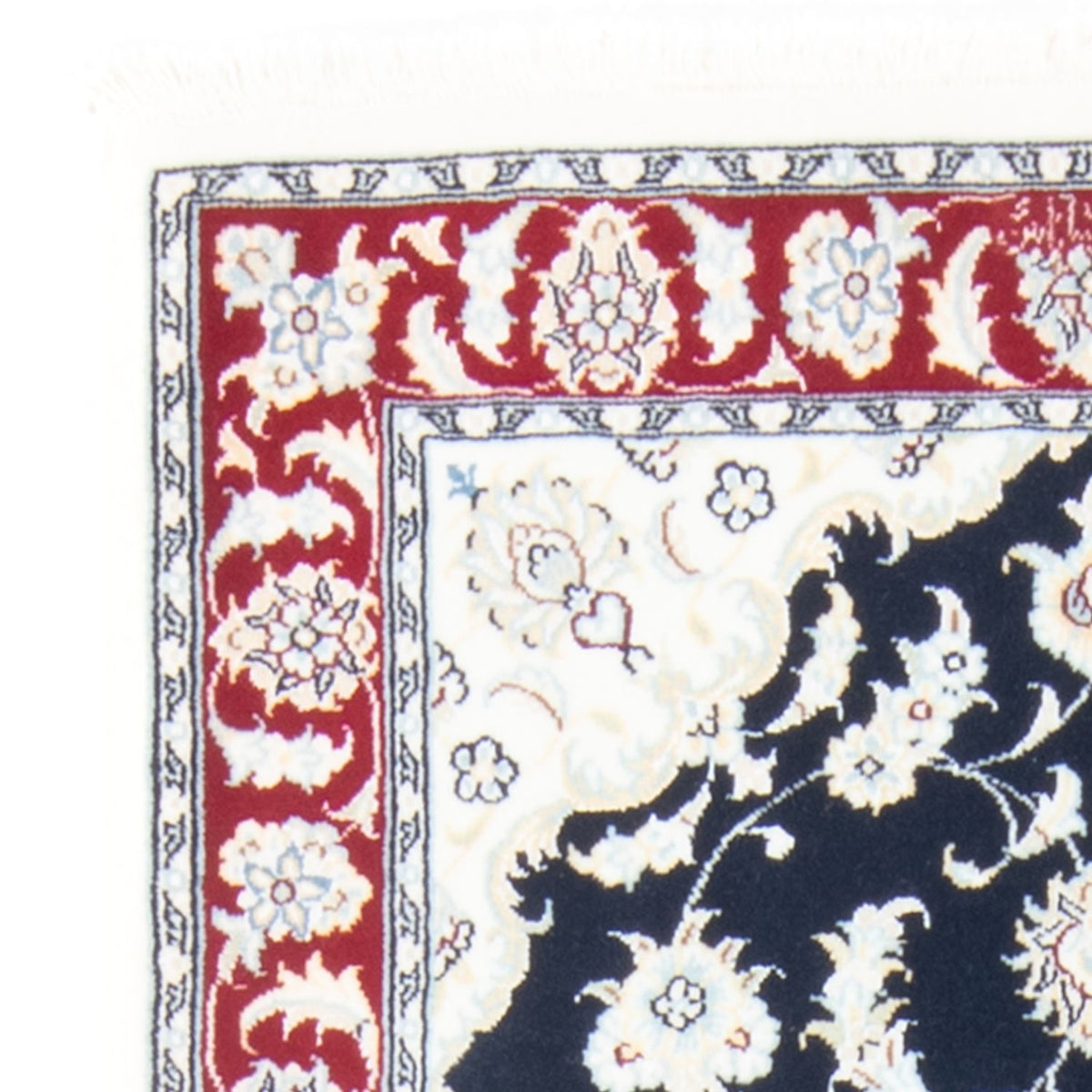 Läufer Perser - Nain - Royal - 203 x 81 cm - dunkelblau