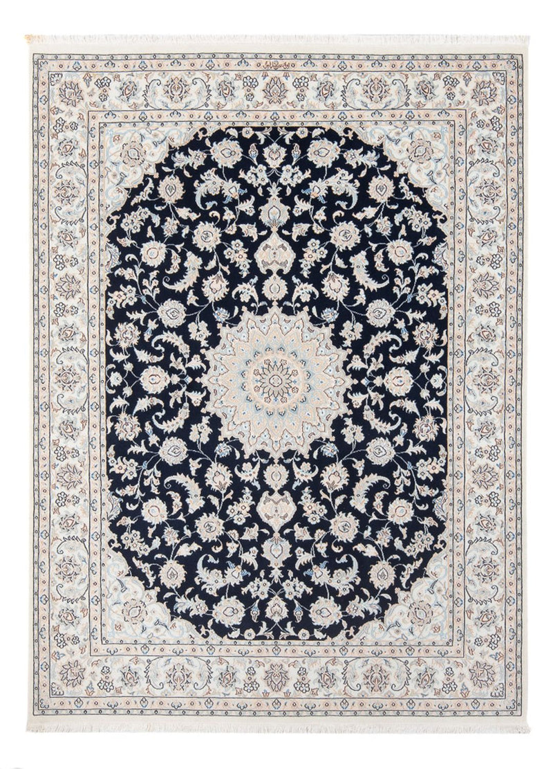 Perserteppich - Nain - Premium - 198 x 150 cm - dunkelblau