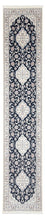 Läufer Perser - Nain - Premium - 388 x 88 cm - dunkelblau