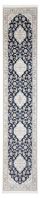 Läufer Perser - Nain - Premium - 388 x 88 cm - dunkelblau