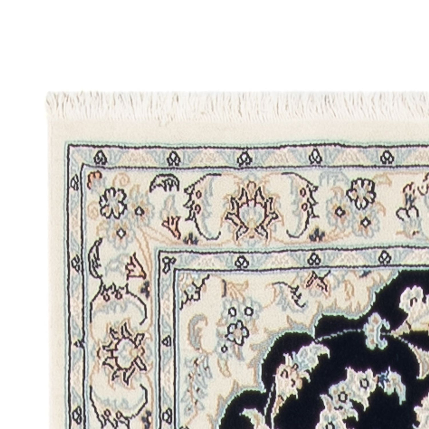 Läufer Perser - Nain - Premium - 344 x 90 cm - dunkelblau