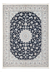 Tapis persan - Nain - Premium - 199 x 149 cm - bleu foncé