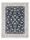 Tapis de Nain - 6La Tapis 151x196cm - Tapis persan - bleu foncé - Rectangle / Bleu foncé / 151 x 196 cm Rectangle