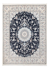 Tapis persan - Nain - Premium - 204 x 150 cm - bleu foncé