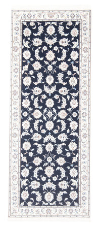 Tappeto corsia Tappeto Persero - Nain - Reale - 196 x 80 cm - blu scuro