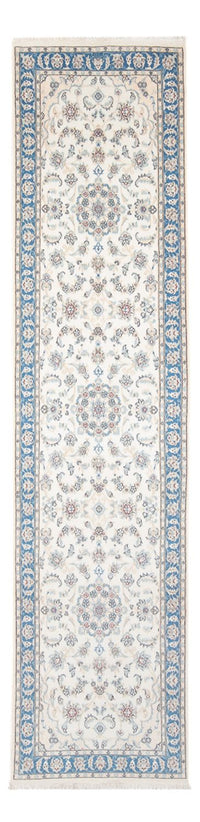 Tapis de couloir Tapis persan - Nain - Premium - 300 x 80 cm - crème