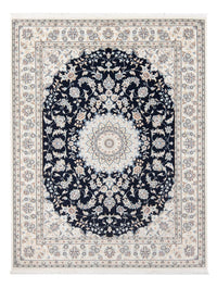 Tapis persan - Nain - Premium - 195 x 150 cm - bleu foncé