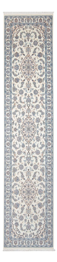 Tapis de couloir Tapis persan - Nain - Premium - 343 x 84 cm - crème