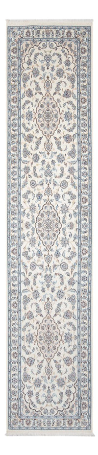 Tapis de couloir Tapis persan - Nain - Premium - 345 x 84 cm - crème