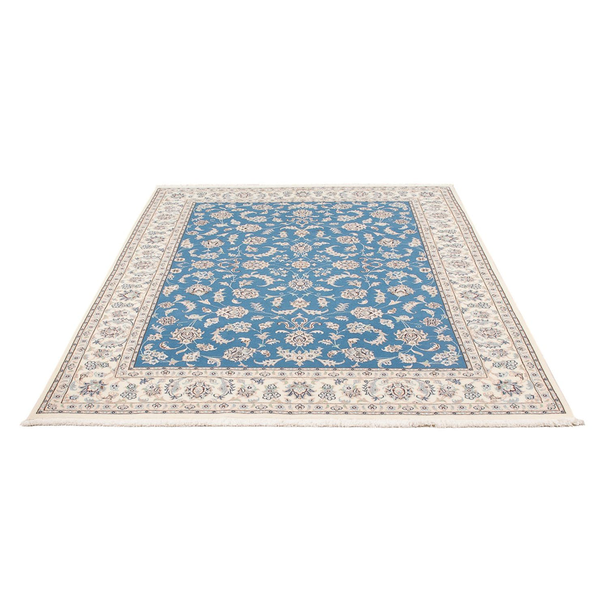 Perserteppich - Nain - Premium - 203 x 150 cm - blau