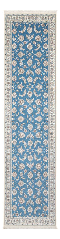 Tapis de couloir Tapis persan - Nain - Premium - 300 x 84 cm - bleu