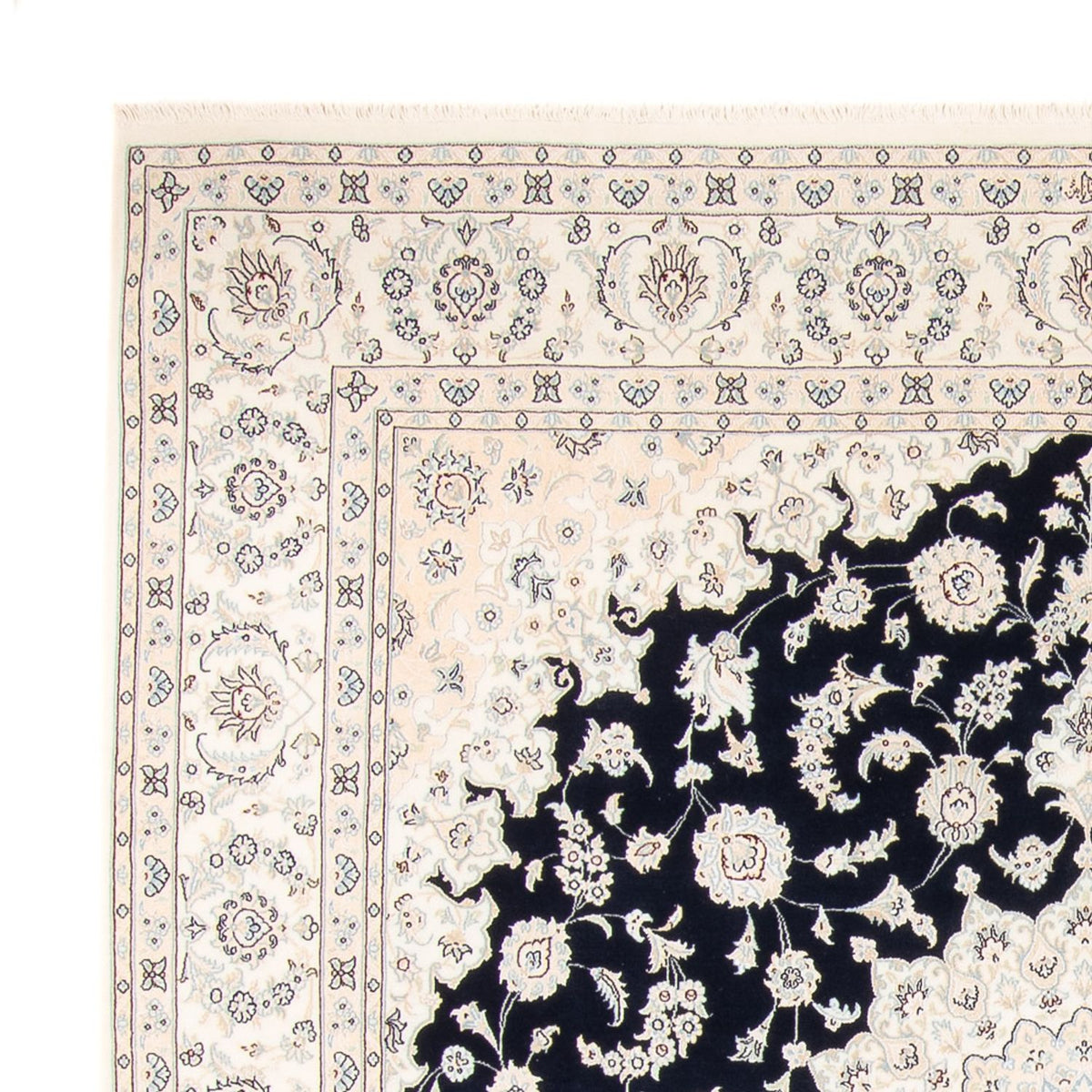 Nain Tapis 246x264cm - Tapis persan - bleu foncé