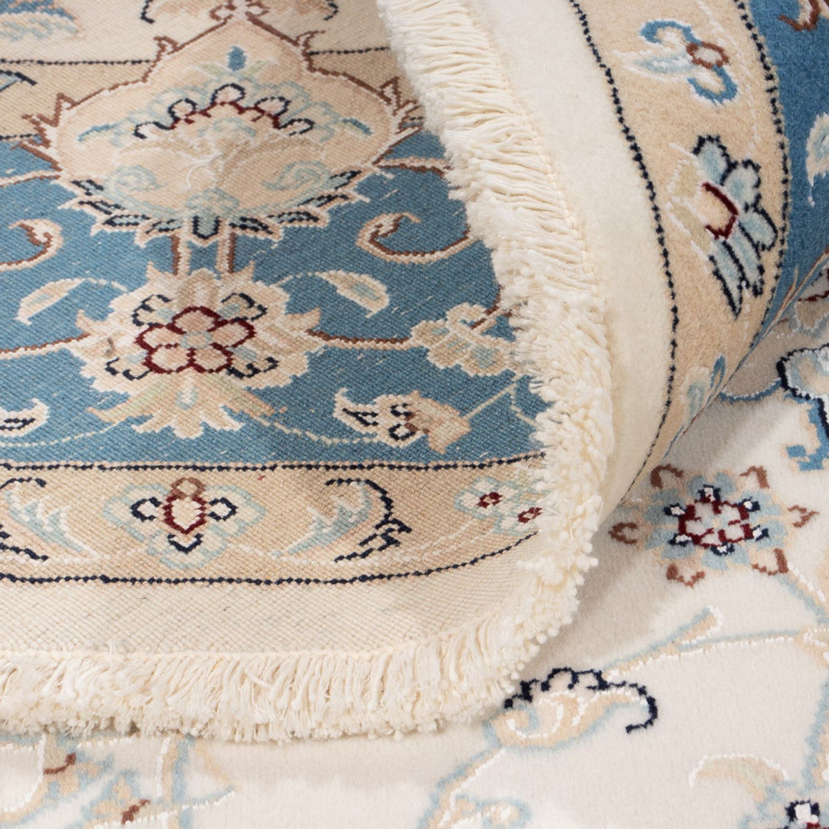 Perserteppich - Nain rund  - 200 x 200 cm - creme