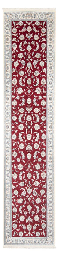 Tapis de couloir Tapis persan - Nain - Premium - 346 x 86 cm - rouge