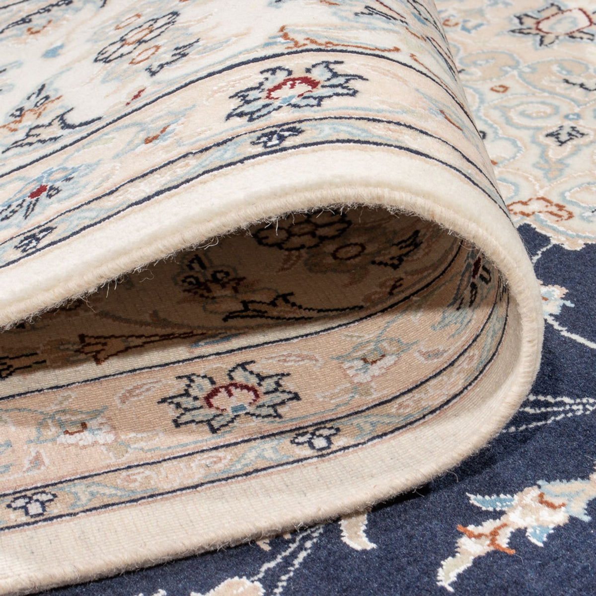 Perserteppich - Nain - Premium - 344 x 245 cm - dunkelblau