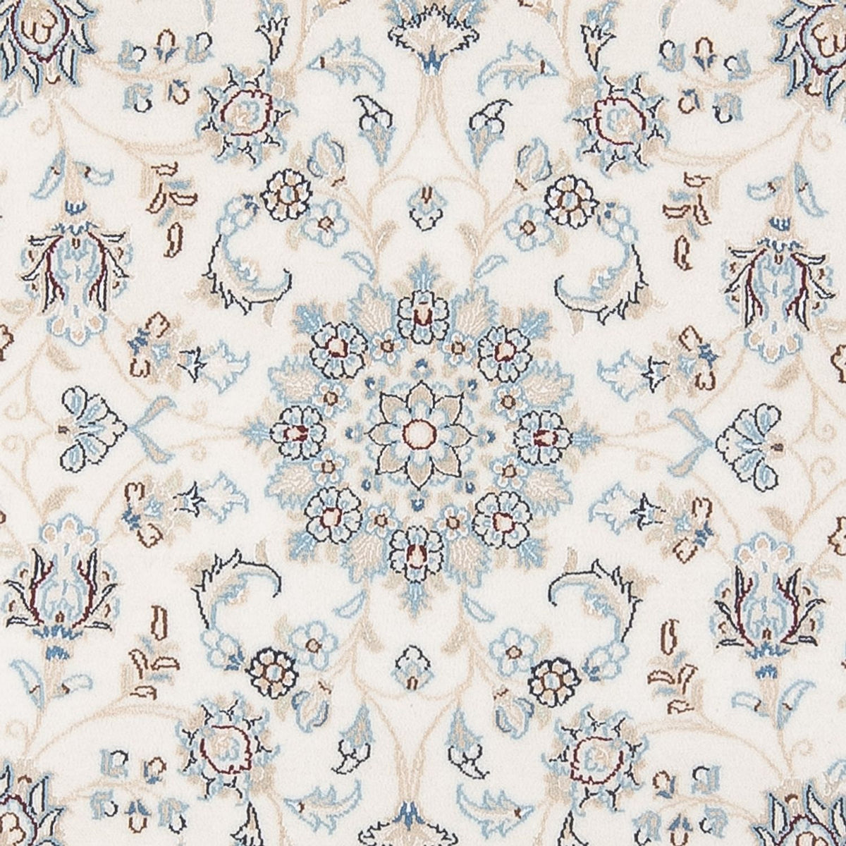 Perserteppich - Nain - Premium rund  - 149 x 149 cm - creme