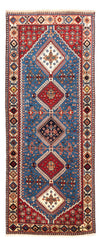 Tapis Yalameh 84x200cm - Tapis persan - bleu clair - Tapis de couloir / Bleu clair / 84 x 200 cm Tapis de couloir