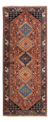 Yalameh Tappeto 80x192cm - Tappeto persiano - rosso - Passatoia / Rosso / 80 x 192 cm Passatoia