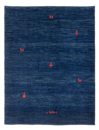 Tapis Gabbeh - Persan - 190 x 150 cm - bleu foncé