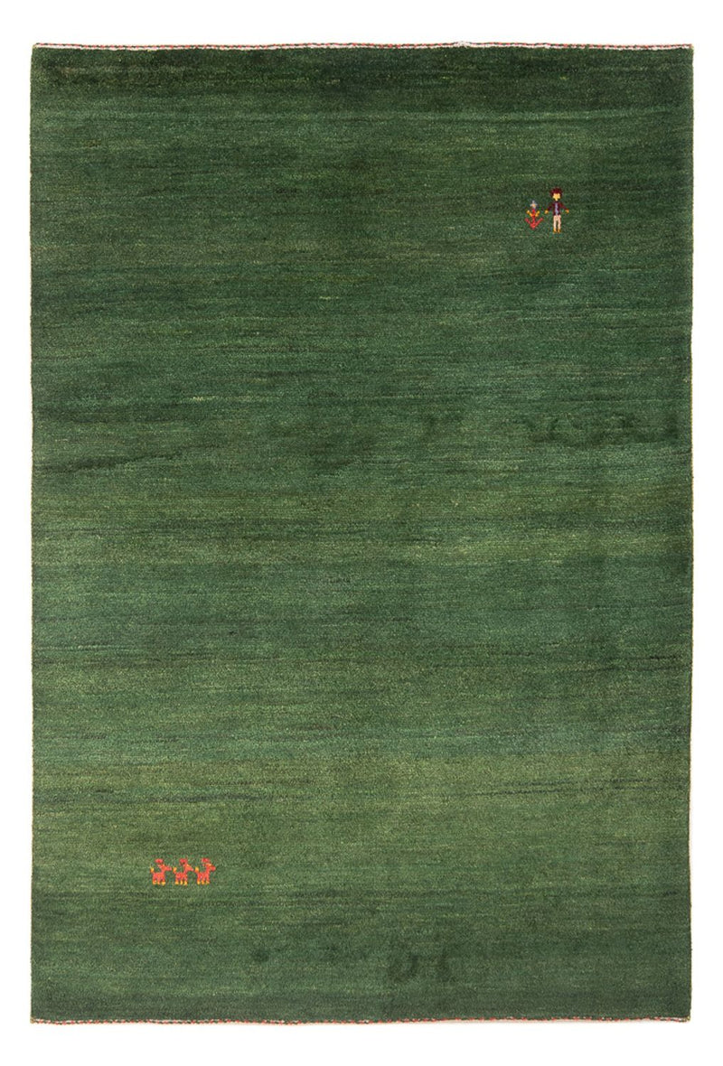 Gabbeh Teppich - Perser - 203 x 147 cm - dunkelgrün