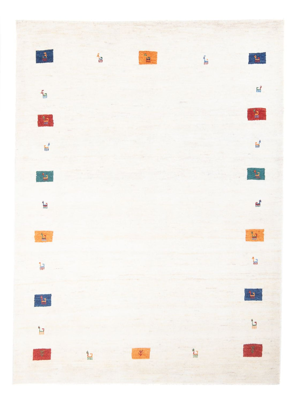 Gabbeh Teppich - Perser - 201 x 149 cm - mehrfarbig