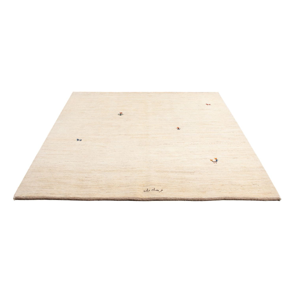 Gabbeh Teppich - Perser - 207 x 155 cm - silber