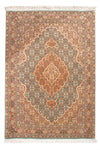 Tappeto Tabriz 82x118cm - Tappeto persiano - blu petrolio - Rettangolo / Blu petrolio / 82 x 118 cm Rettangolo