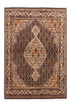 Täbriz - 40 Raj Teppich 105x147cm - Perserteppich - dunkelblau - Rechteckig / Dunkelblau / 105 x 147 cm Rechteckig