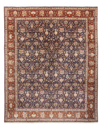 Tapis persan - Tabriz - 387 x 300 cm - bleu foncé