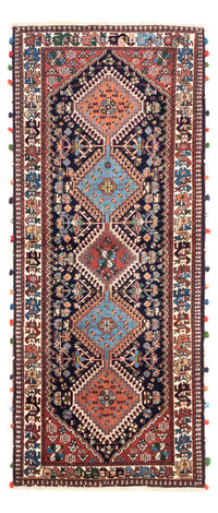 Tapis de couloir Tapis persan - Nomadic - 200 x 83 cm - bleu foncé