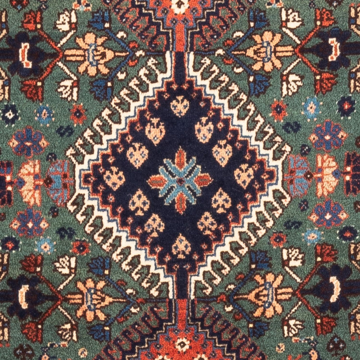 Perserteppich - Nomadic - 130 x 80 cm - grün