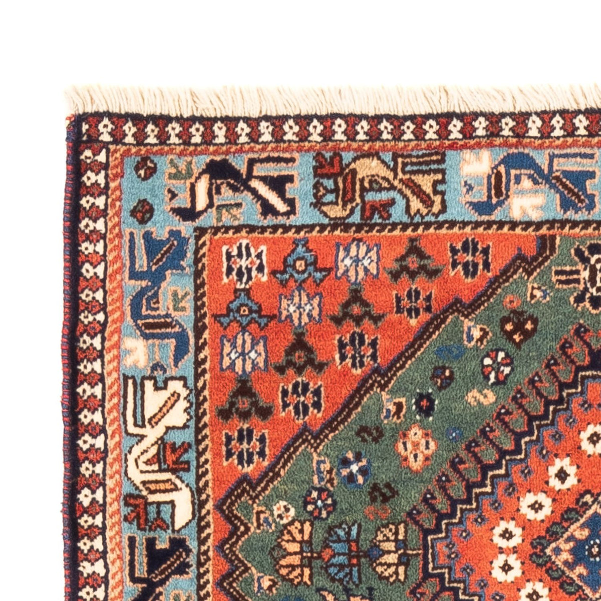 Perserteppich - Nomadic - 130 x 80 cm - grün