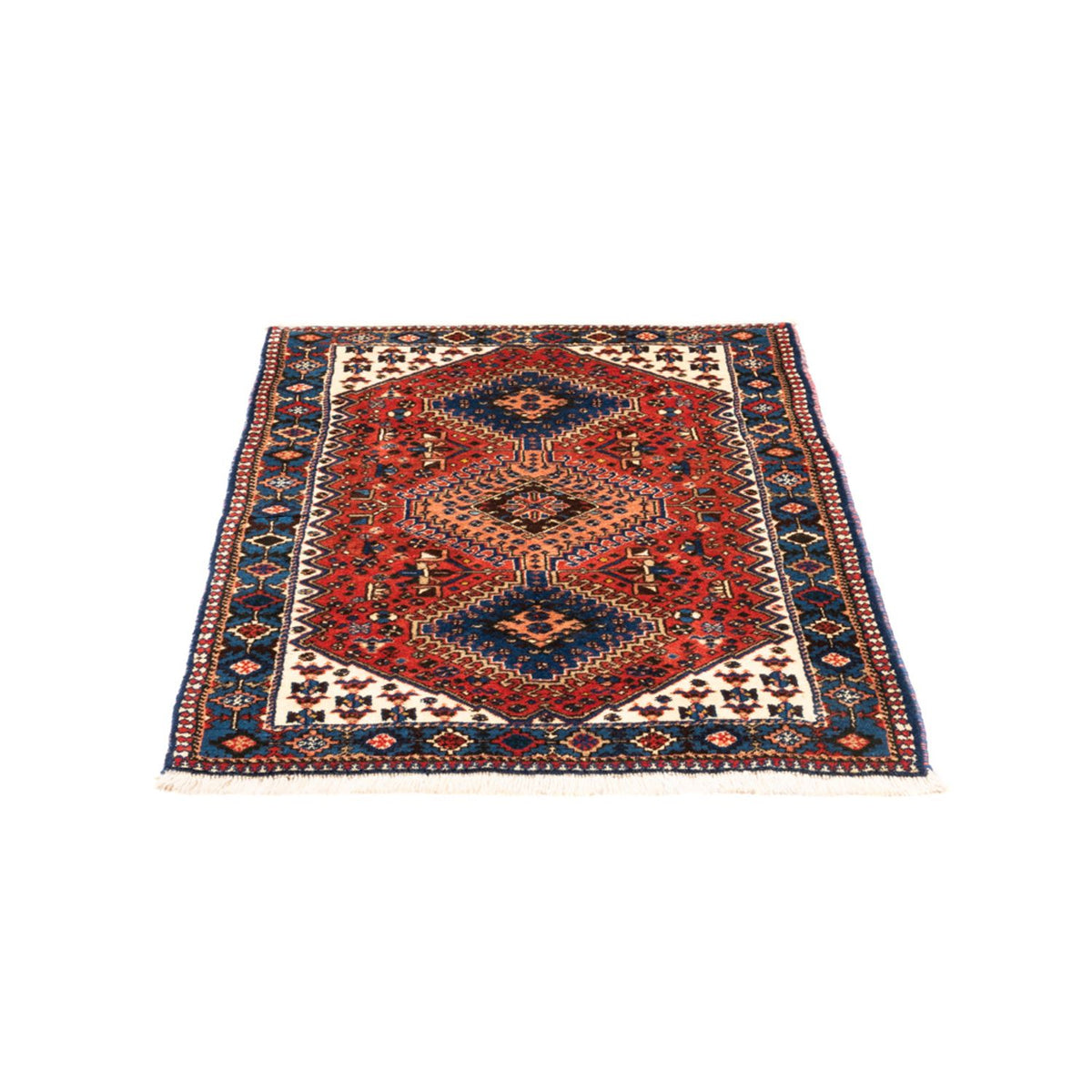 Perserteppich - Nomadic - 123 x 81 cm - rot