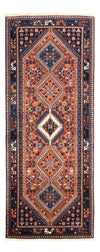Yalameh Tappeto 80x200cm - Tappeto persiano - rosso - Passatoia / Rosso / 80 x 200 cm Passatoia