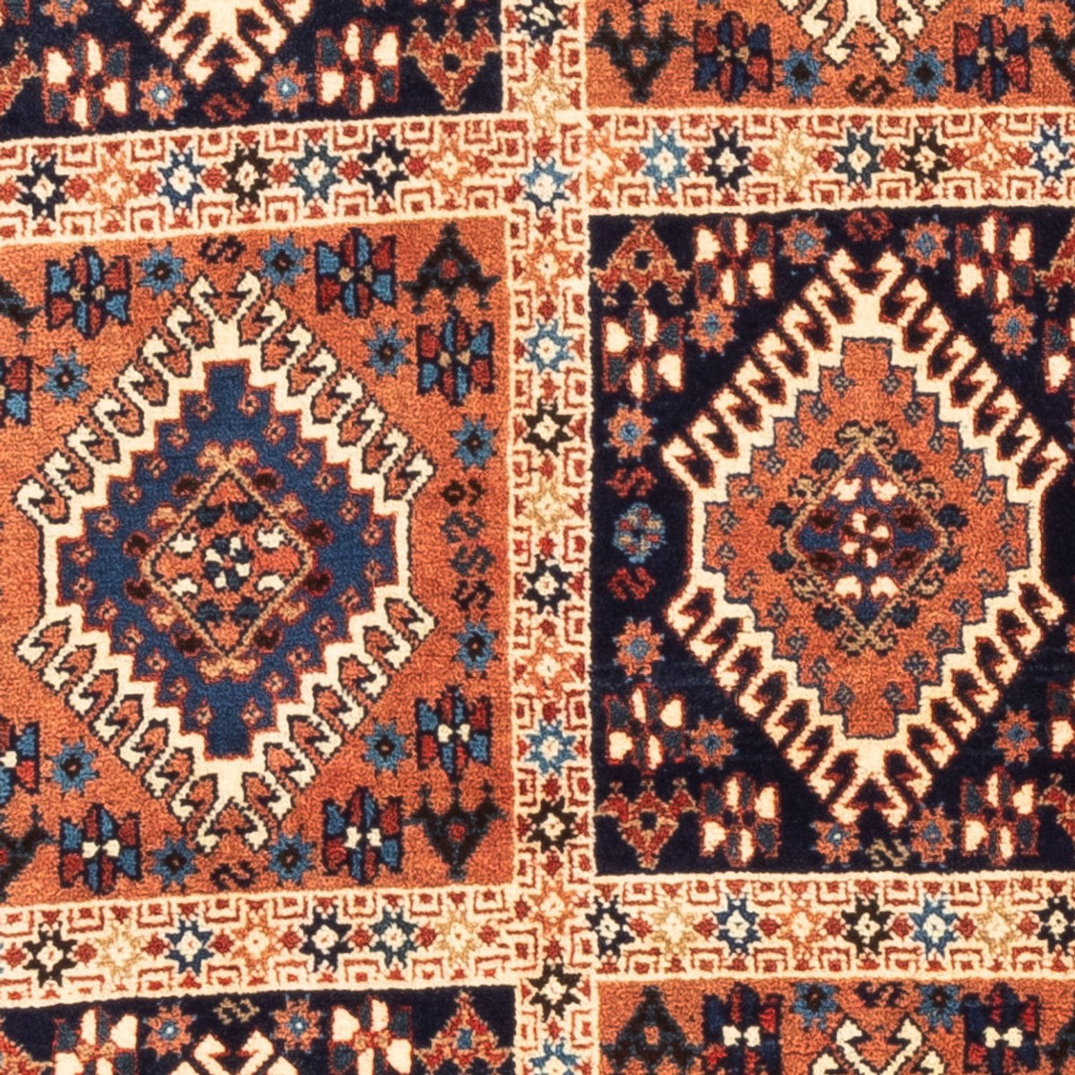 Perserteppich - Nomadic - 128 x 80 cm - mehrfarbig