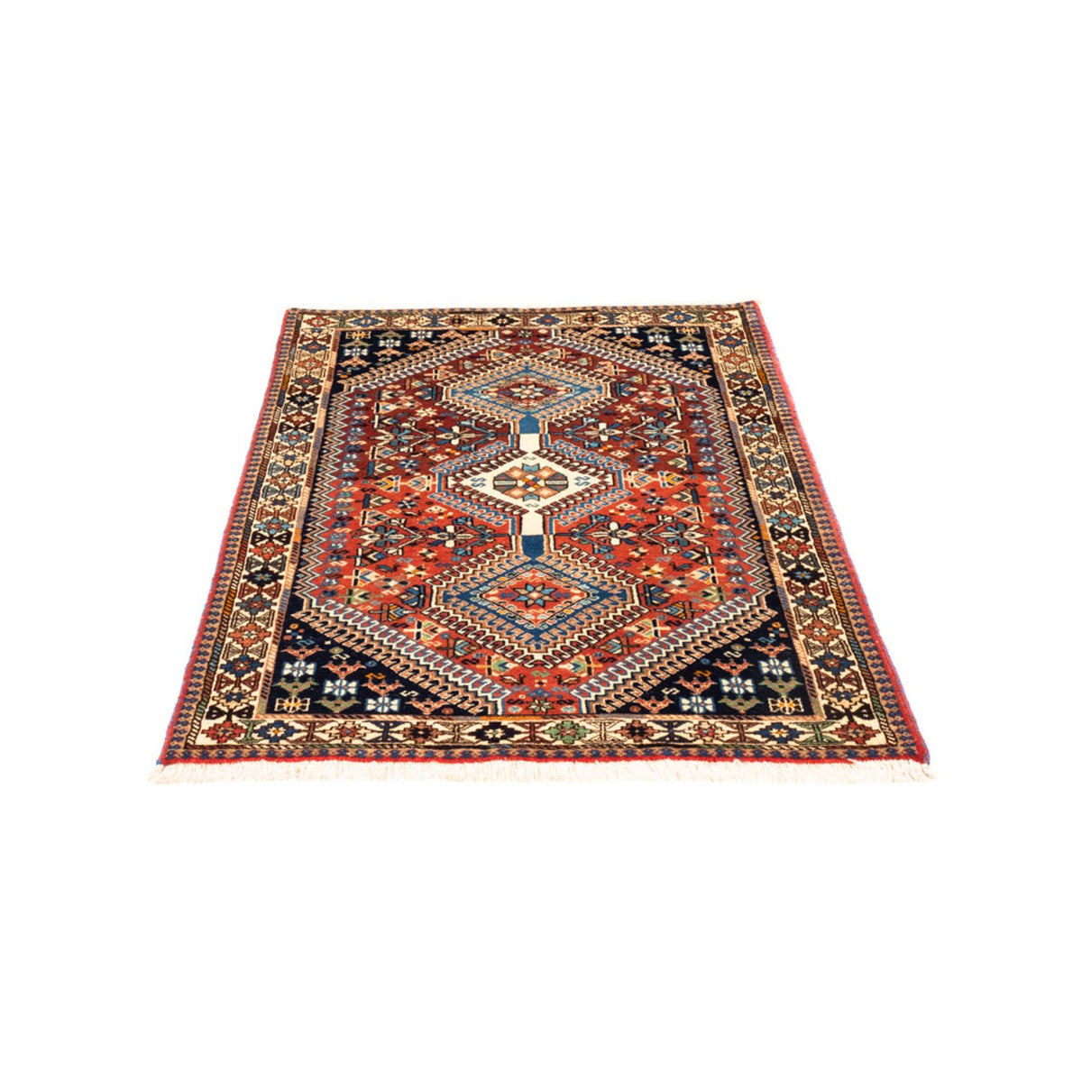 Perserteppich - Nomadic - 130 x 85 cm - rot
