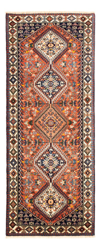 Tapis de couloir Tapis persan - Nomadic - 202 x 82 cm - rouge