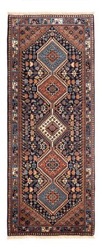 Tapis de couloir Tapis persan - Nomadic - 202 x 84 cm - bleu foncé