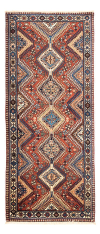 Tapis de couloir Tapis persan - Nomadic - 194 x 80 cm - rouge