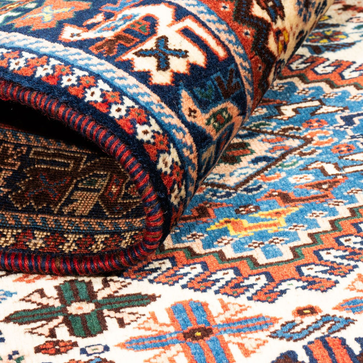 Perserteppich - Nomadic - 122 x 83 cm - creme