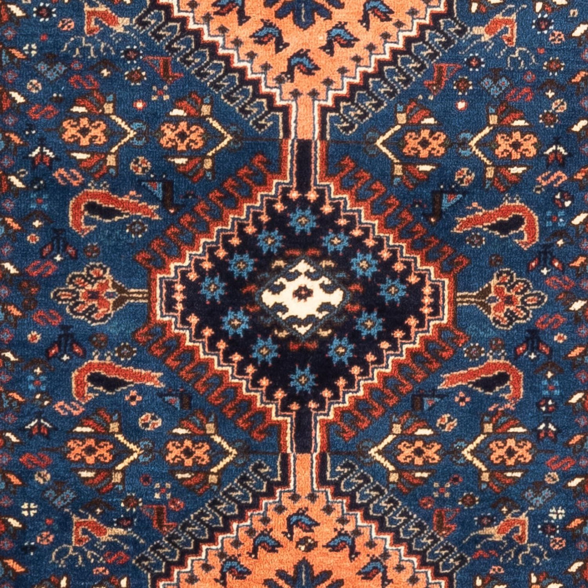 Perserteppich - Nomadic - 127 x 83 cm - blau