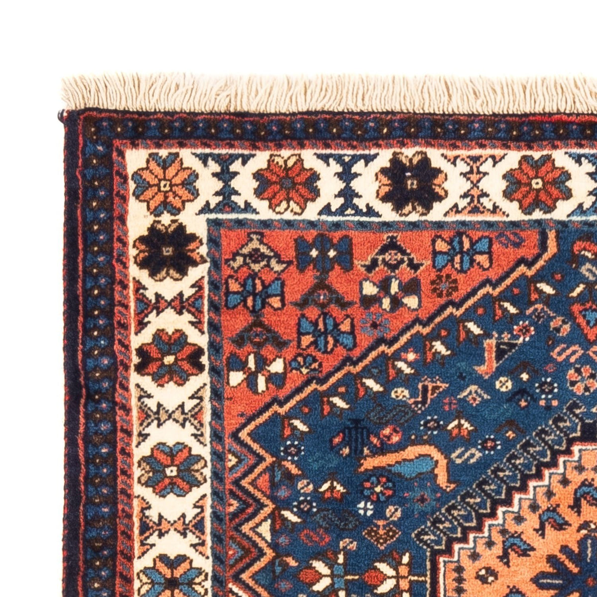 Perserteppich - Nomadic - 127 x 83 cm - blau