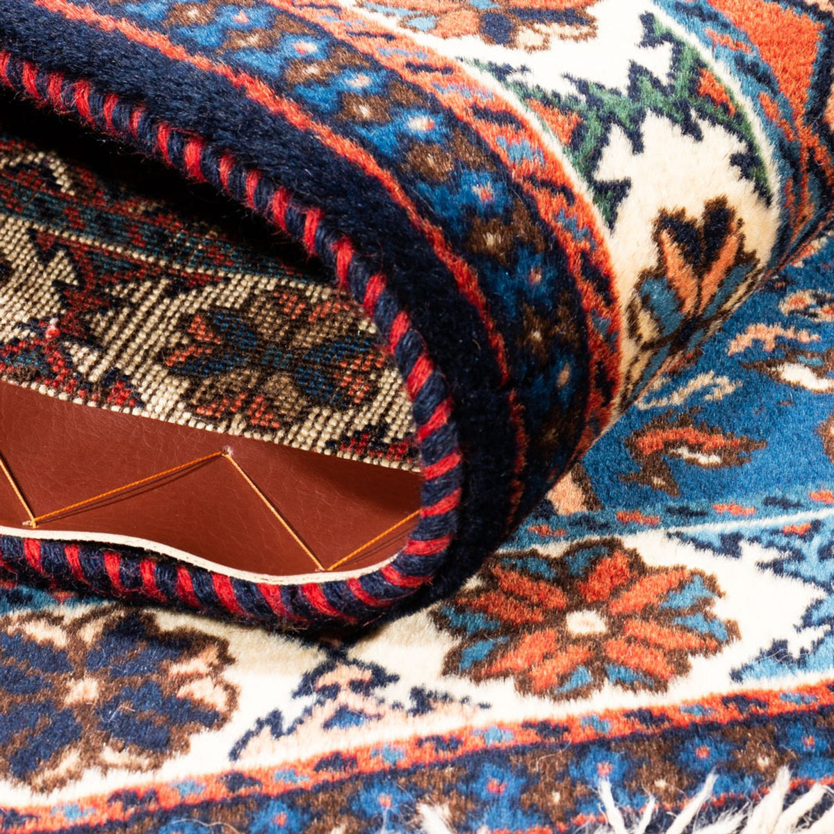 Perserteppich - Nomadic - 127 x 83 cm - blau