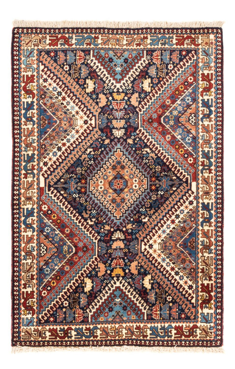 Perserteppich - Nomadic - 128 x 85 cm - dunkelblau