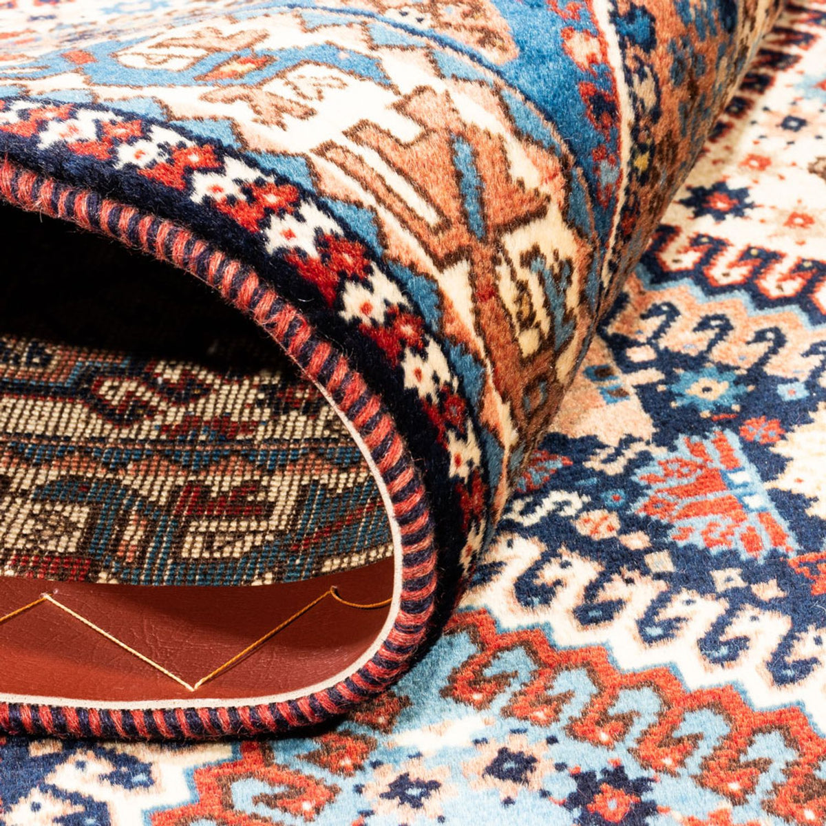 Perserteppich - Nomadic - 128 x 85 cm - dunkelblau