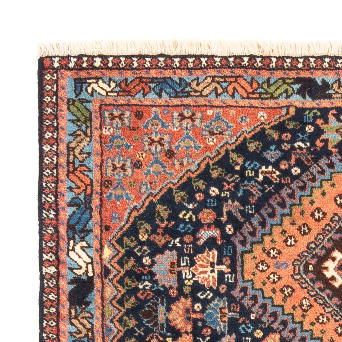 Perserteppich - Nomadic - 120 x 81 cm - dunkelblau