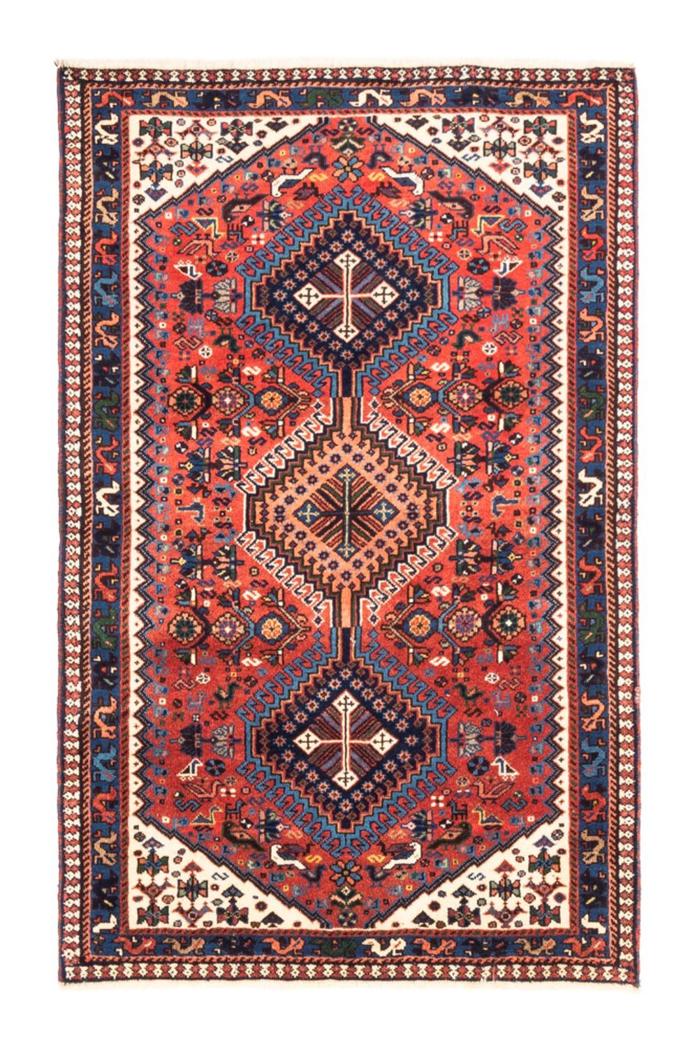 Perserteppich - Nomadic - 124 x 80 cm - rot